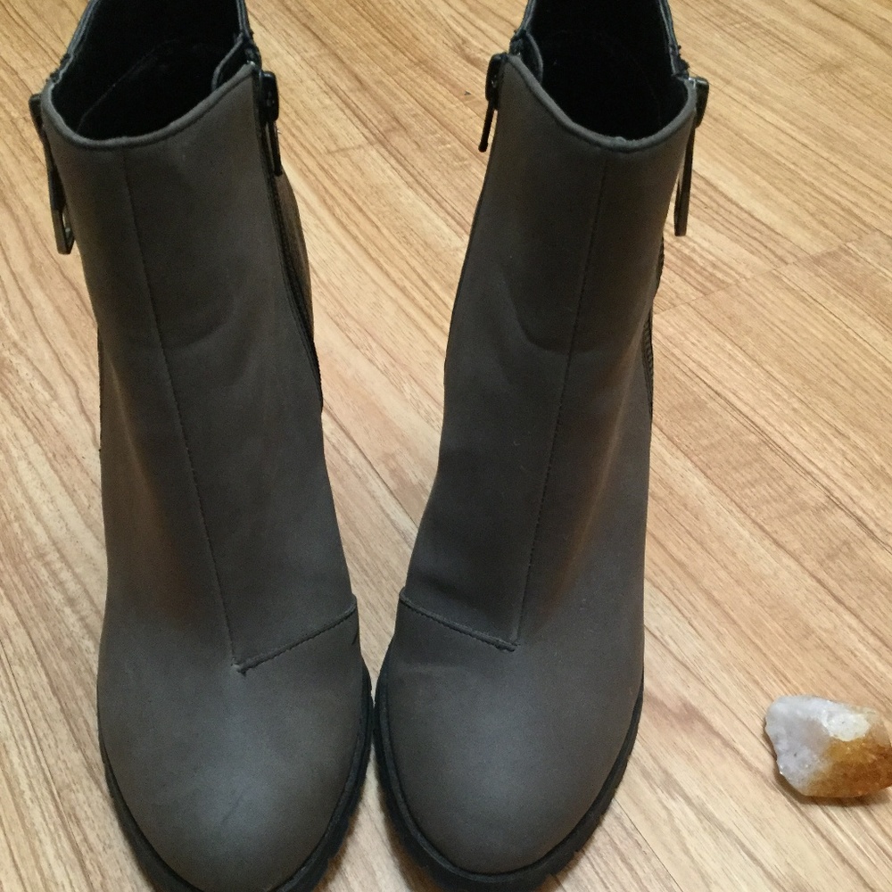 Black and Grey Spring Booties